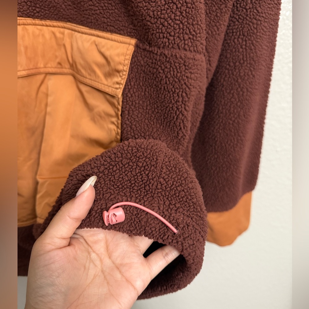 Aerie Offline Oversized Sherpa Quarter Zip Jacket - Picture 11 of 11